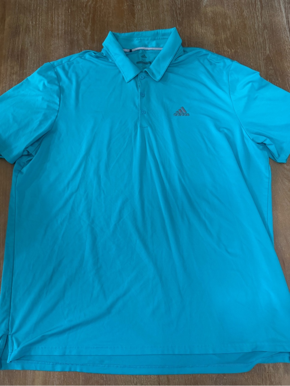 adidas Men’s Turquoise Quick-Dry Polo
